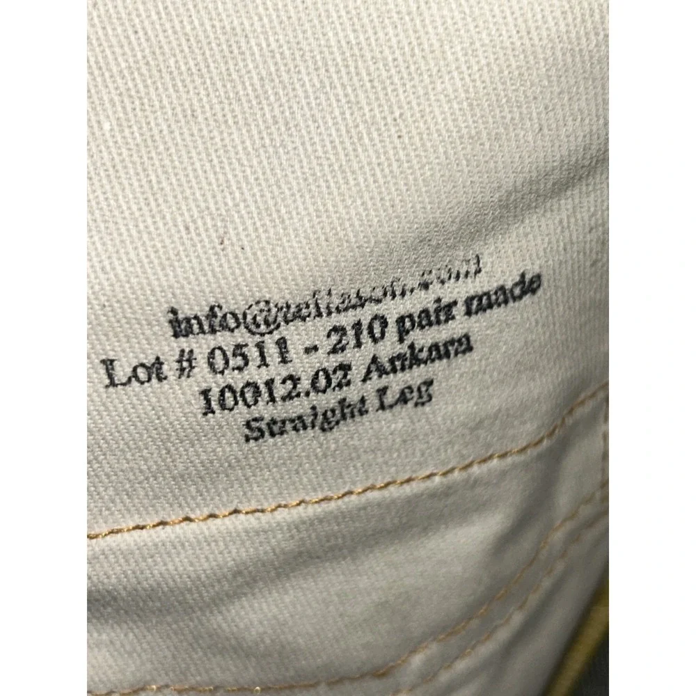 Tellason Ankara White Oak Cone Selvedge Denim Jeans USA Straight Leg 36x34